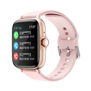 Rose Gold Case Pink Silicone Smartwatch for Women